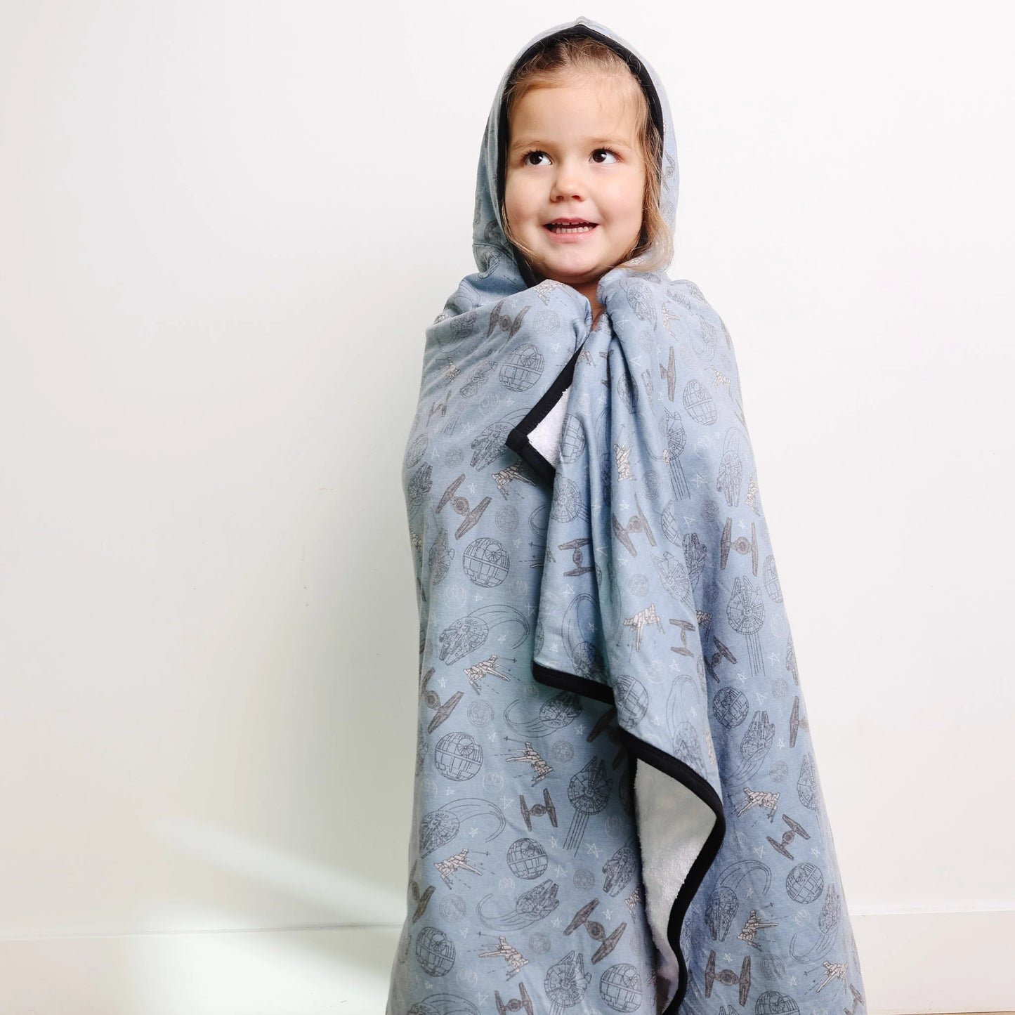 Starships Big Kid Hooded Towel