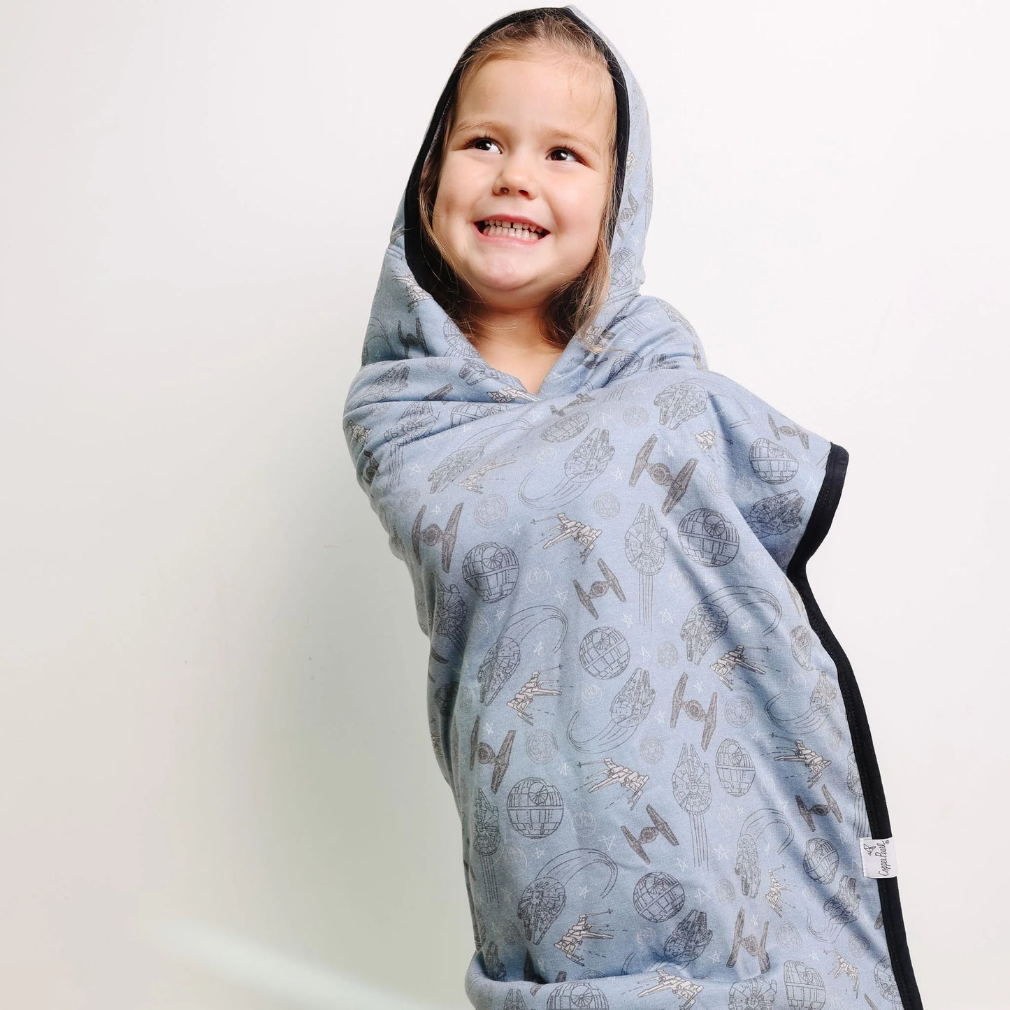 Starships Big Kid Hooded Towel