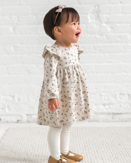 Mika Betty Floral Ruffle LS Dress