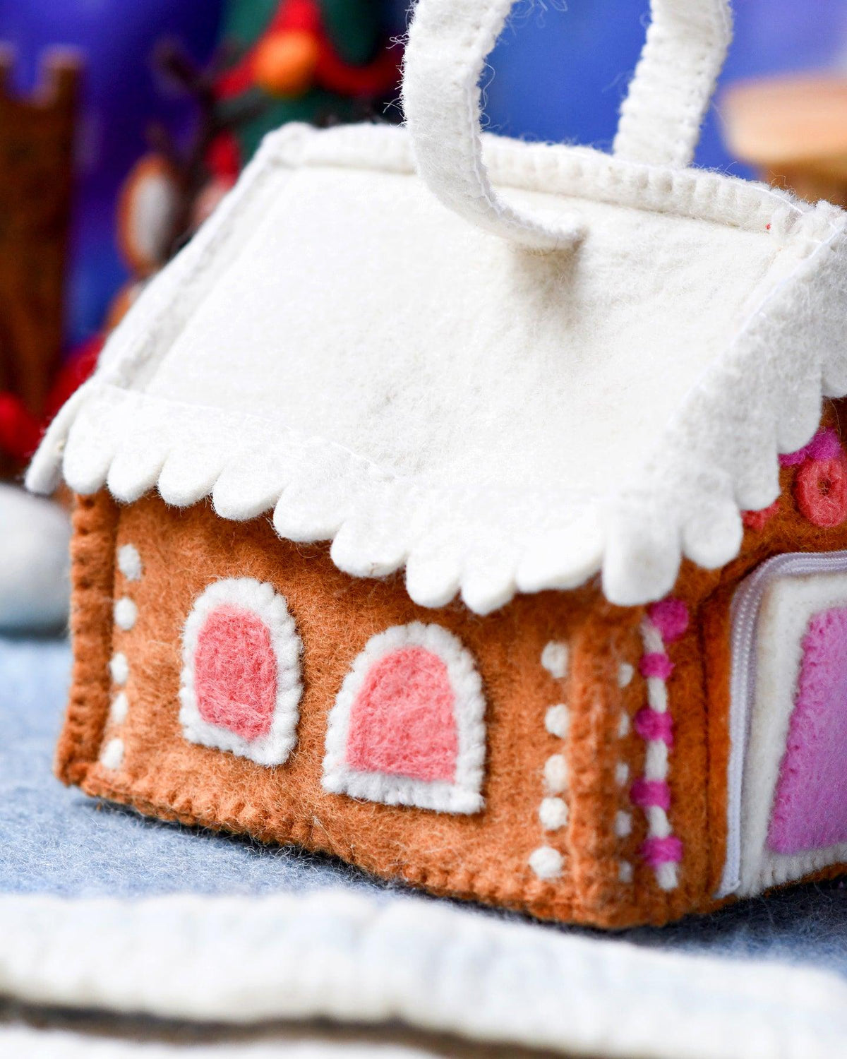 Felt Gingerbread House Bag in Various Colors