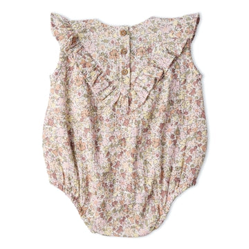 Organic Pastel Bloom Romper