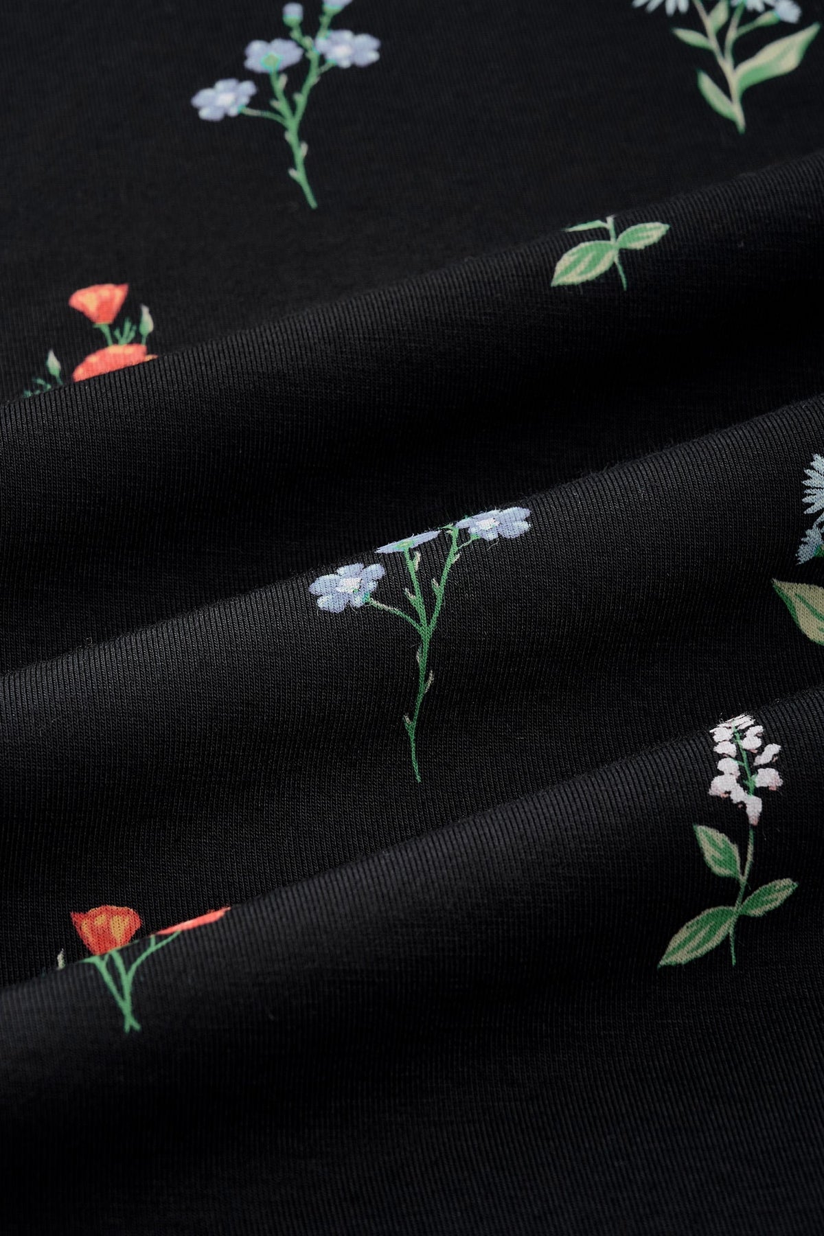 Midnight Wildflower Gown & Hat Set