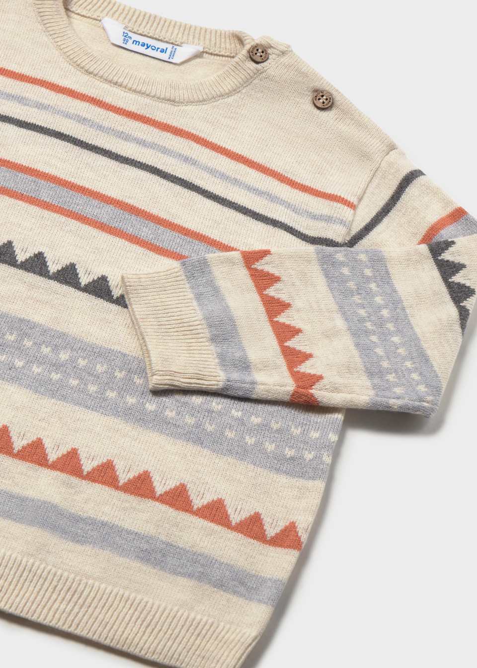 Brick Red Striped Sweater