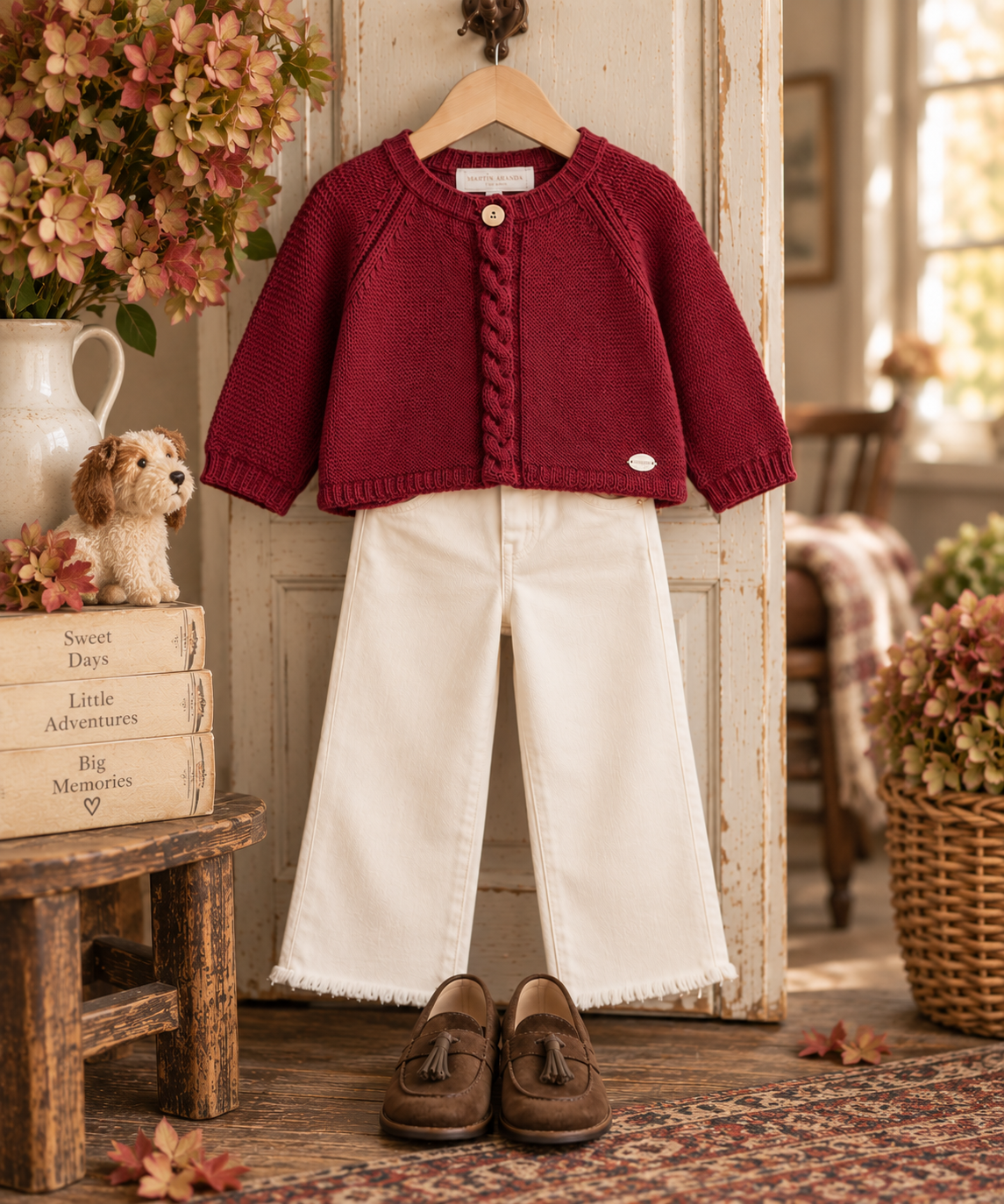 Ivory Twill Pants