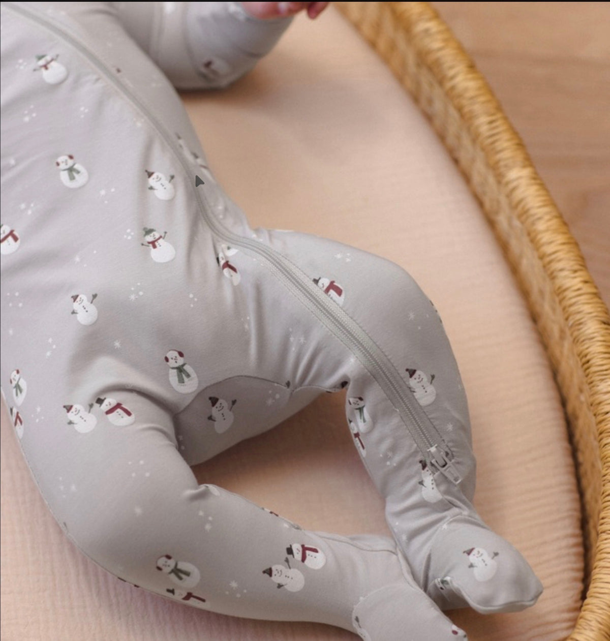 Snowman Zip Footie