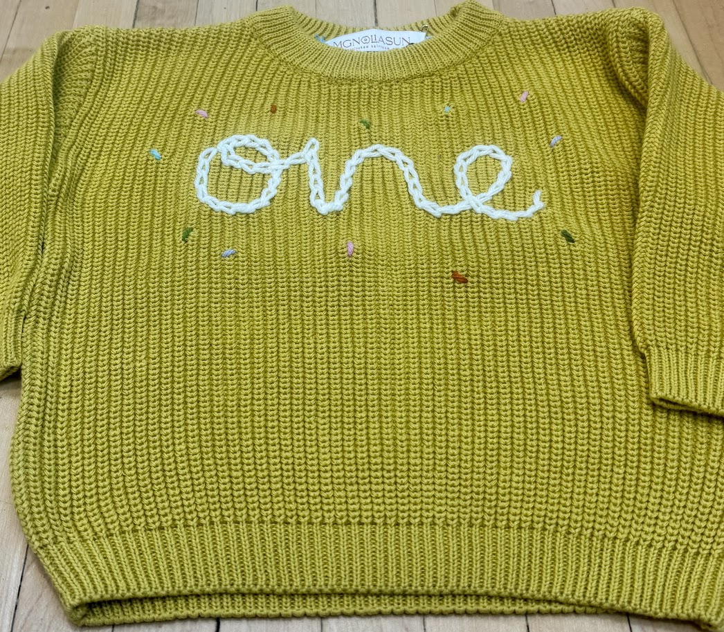 "One" Birthday Sweater