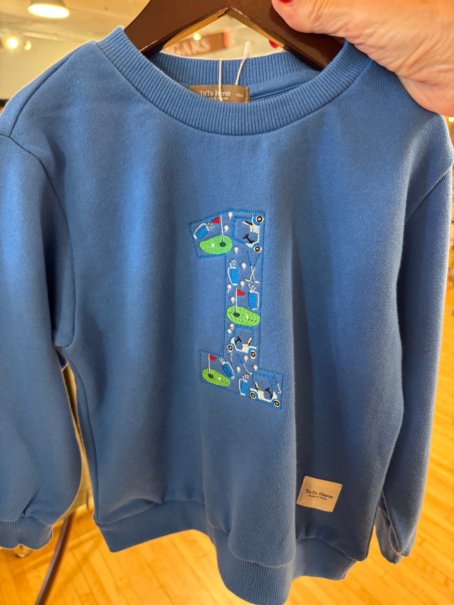 Golf Themed "1" Sweatshirt