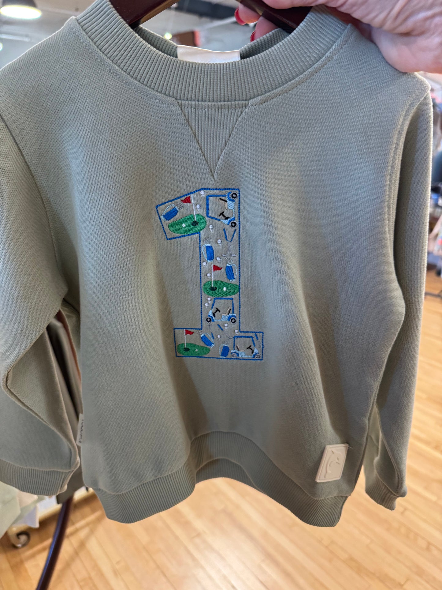 Golf Themed "1" Sweatshirt