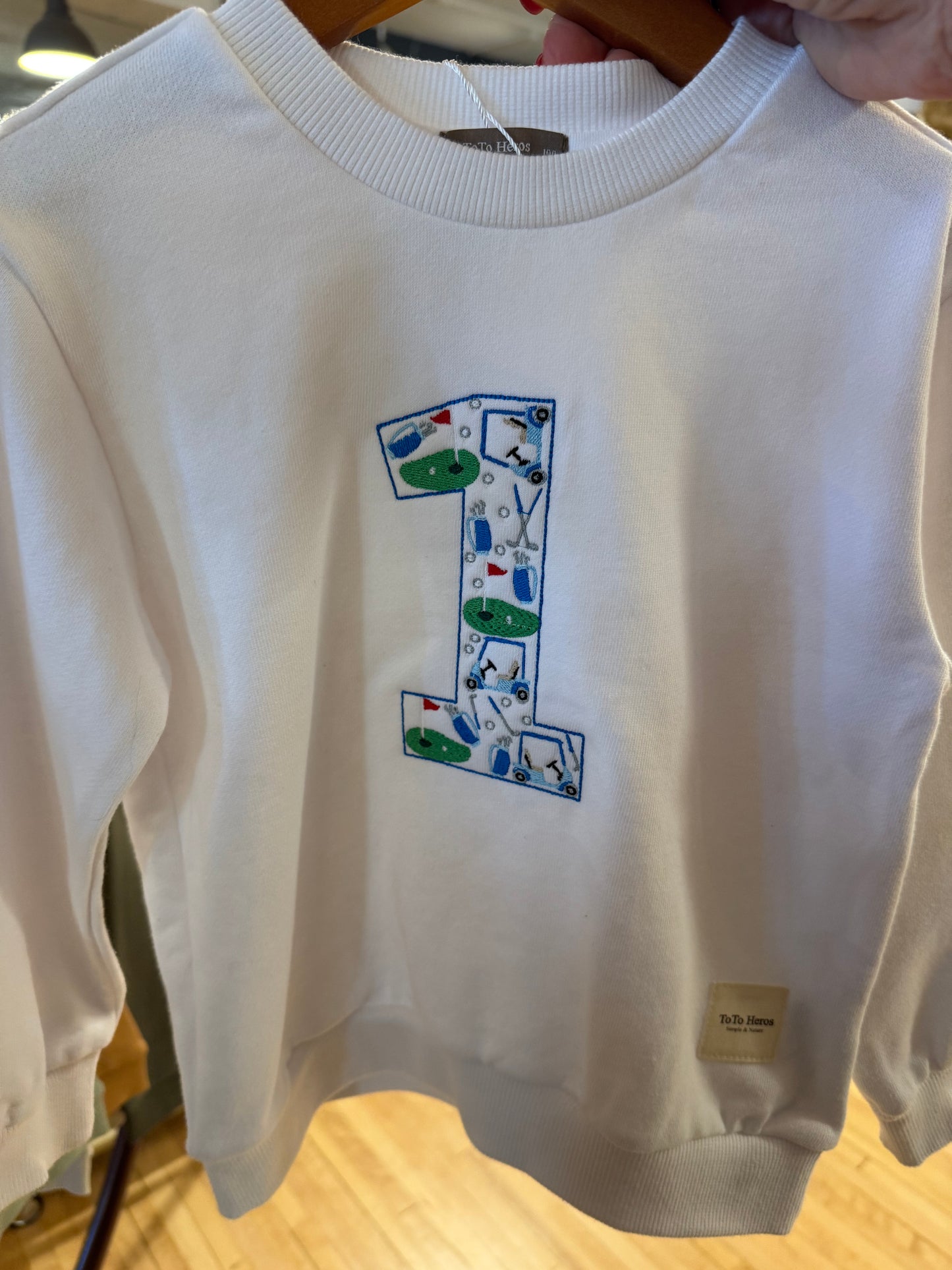 Golf Themed "1" Sweatshirt