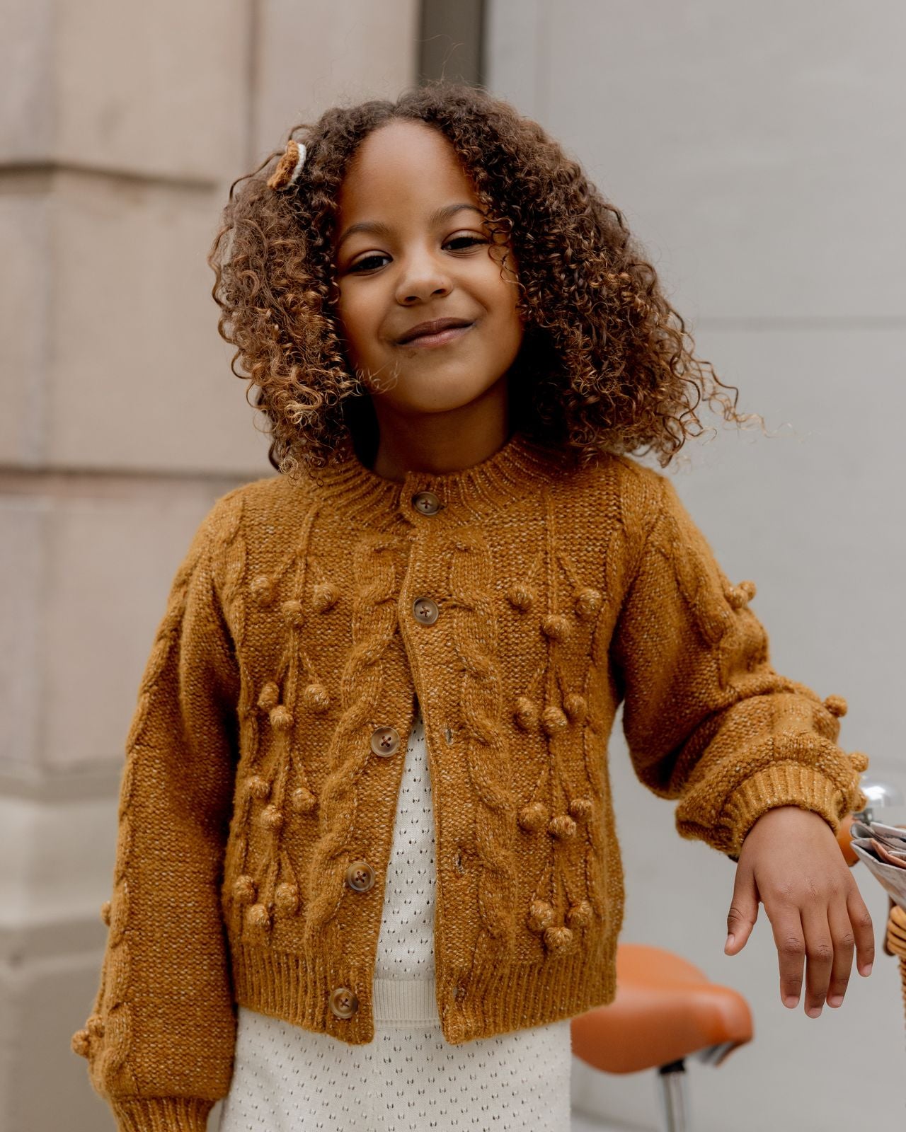 Golden Bobble Cardigan