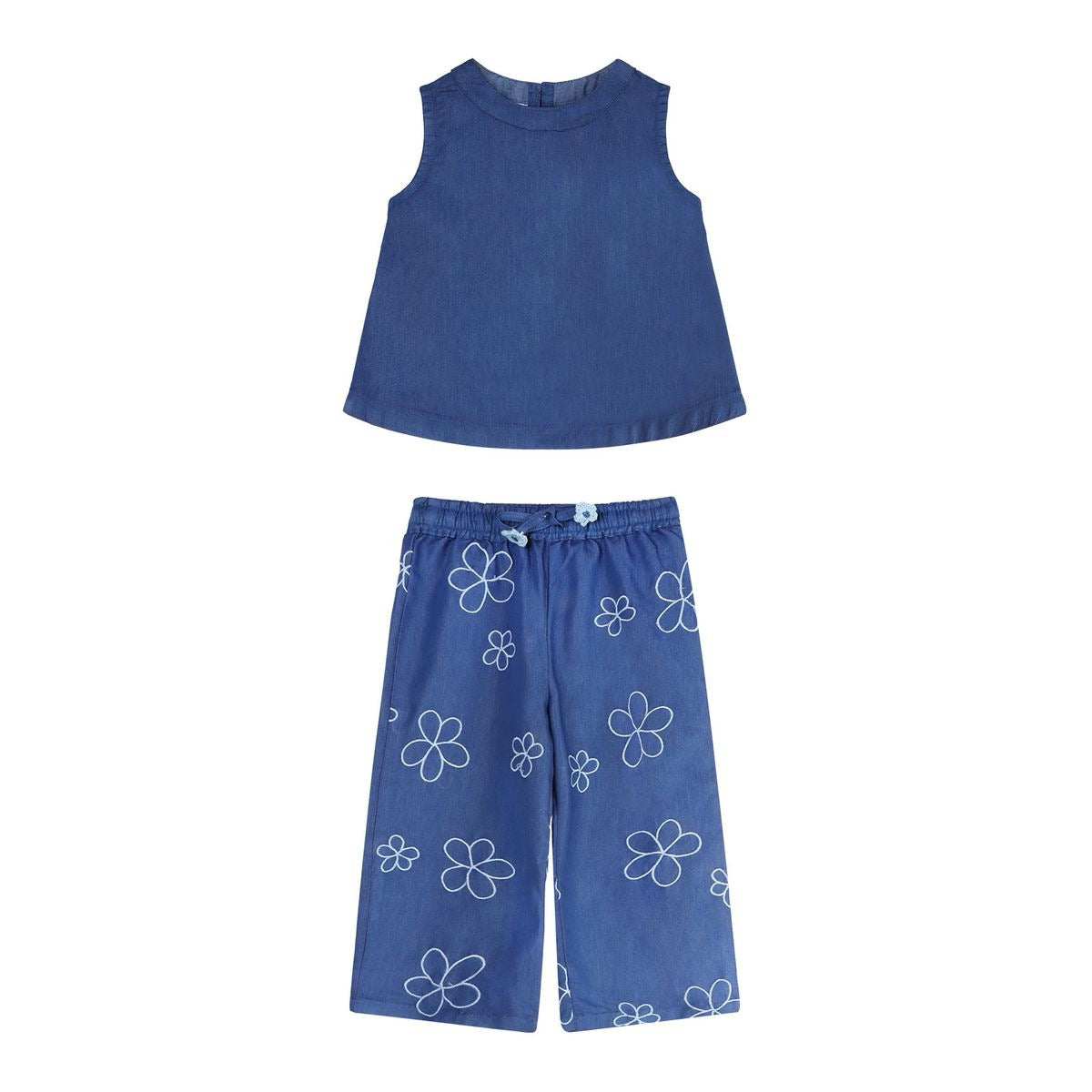Blue Stem Light Denim Pant Set