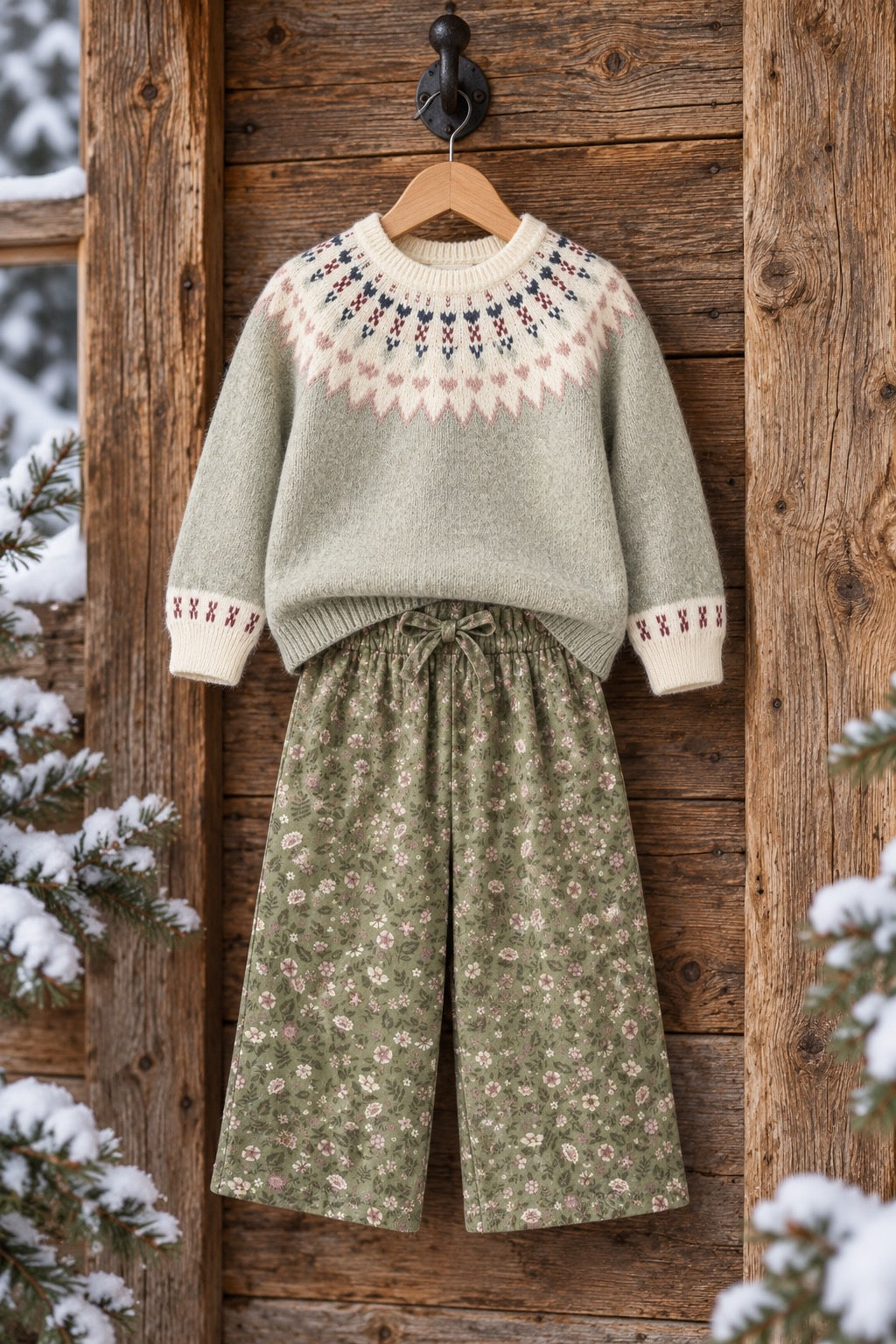 Sage Fair Isle Sweater