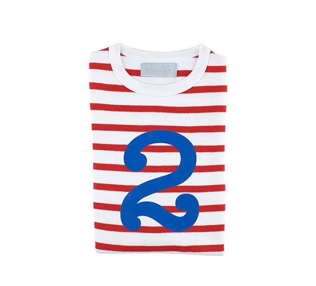 Red & White (Blue) Shirt