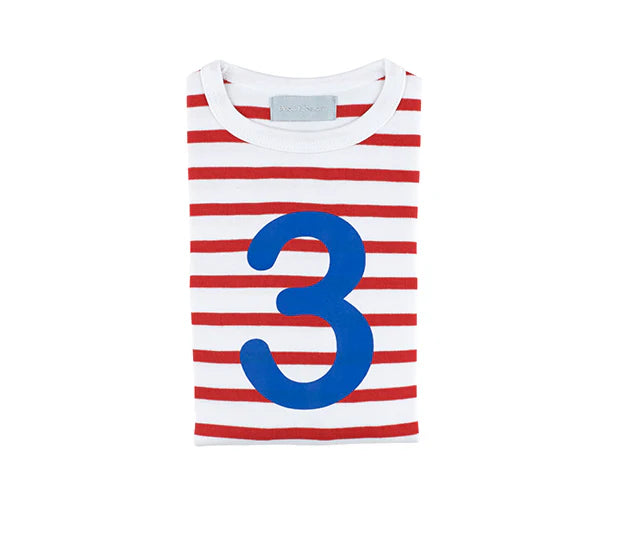 Red & White (Blue) Shirt