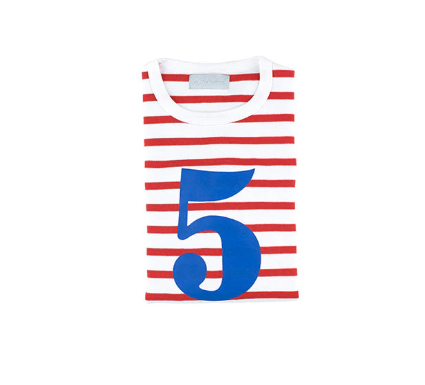 Red & White (Blue) Shirt