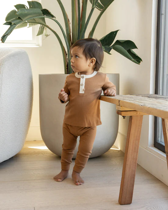 Cinnamon Ribbed Leggings