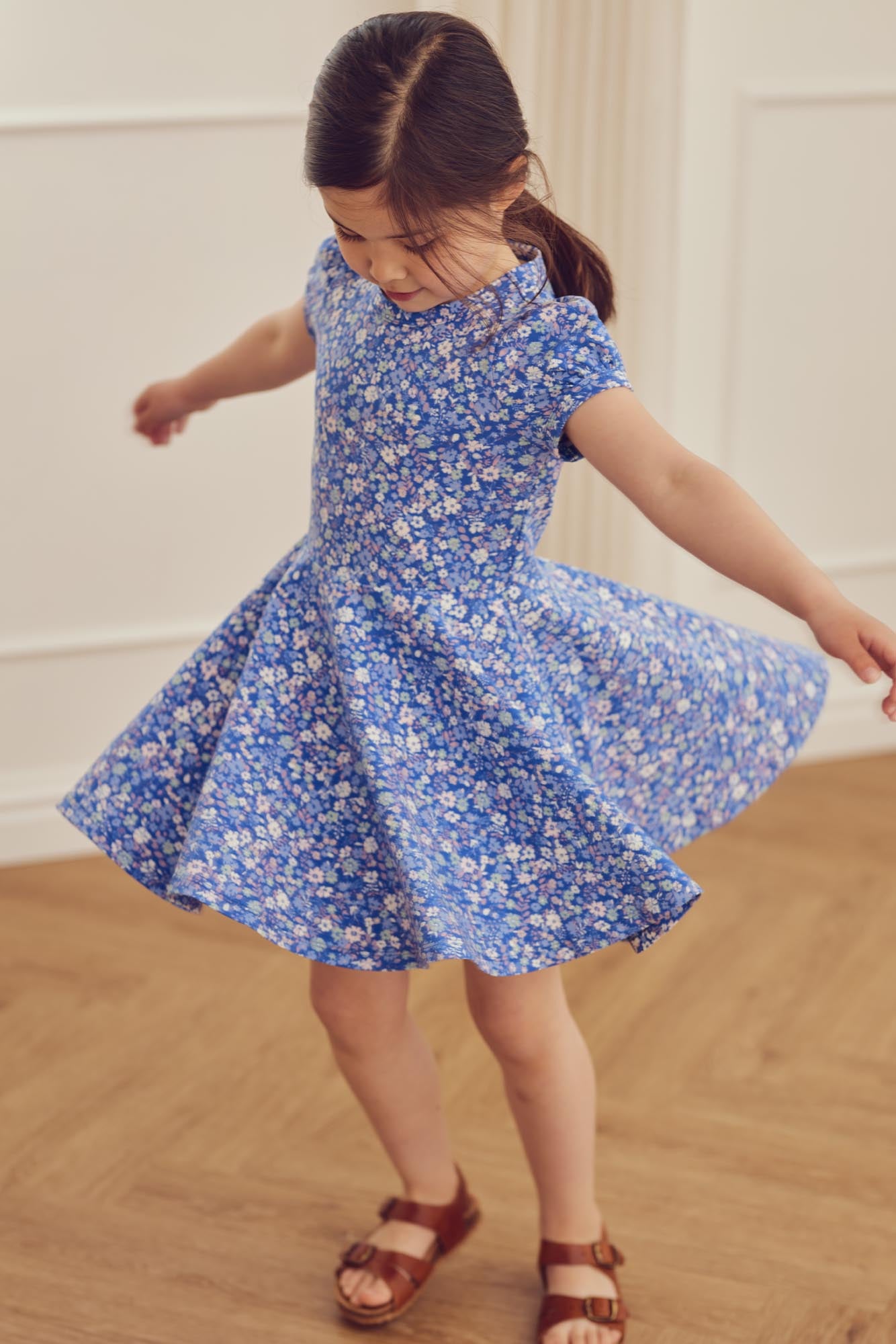 Primrose Azure Swing Dress