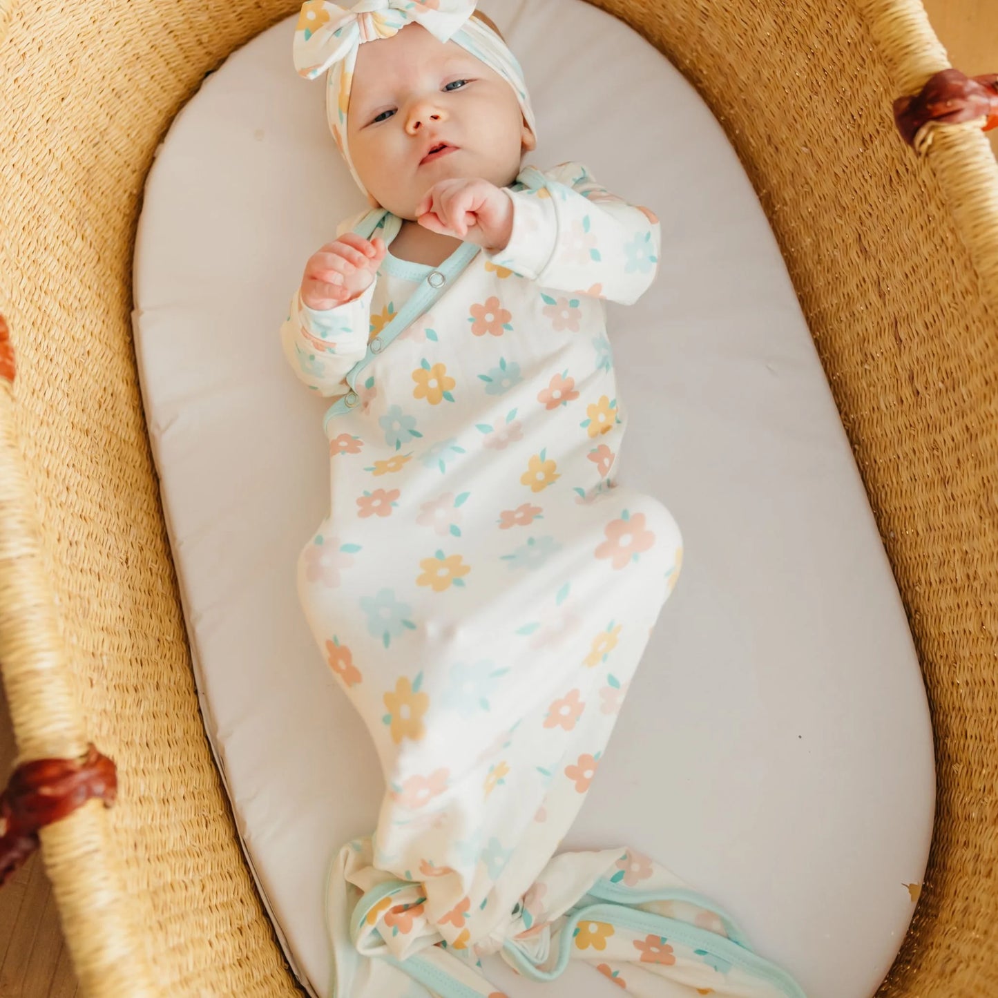 Daisy Newborn Knotted Gown