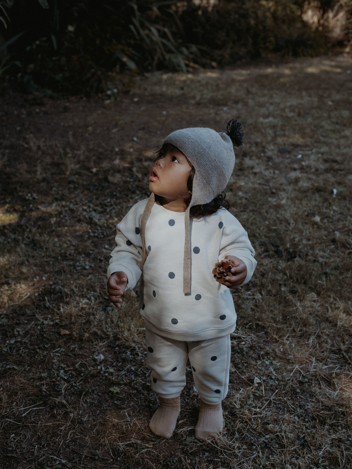 Fog Blue Dot Sweatshirt