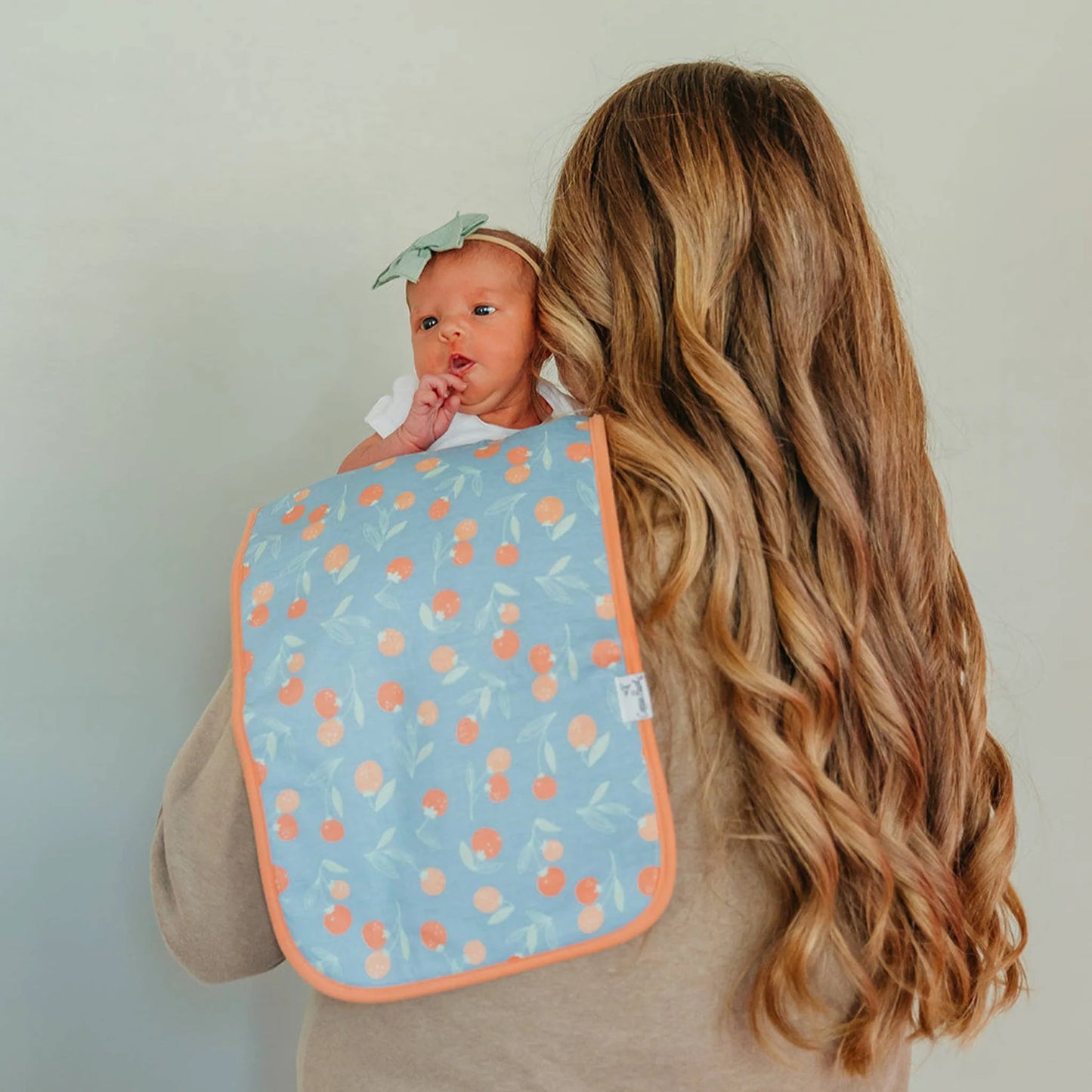 Clementine Burp Cloth Set