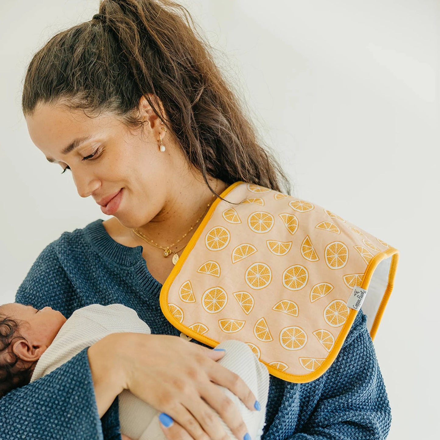Clementine Burp Cloth Set