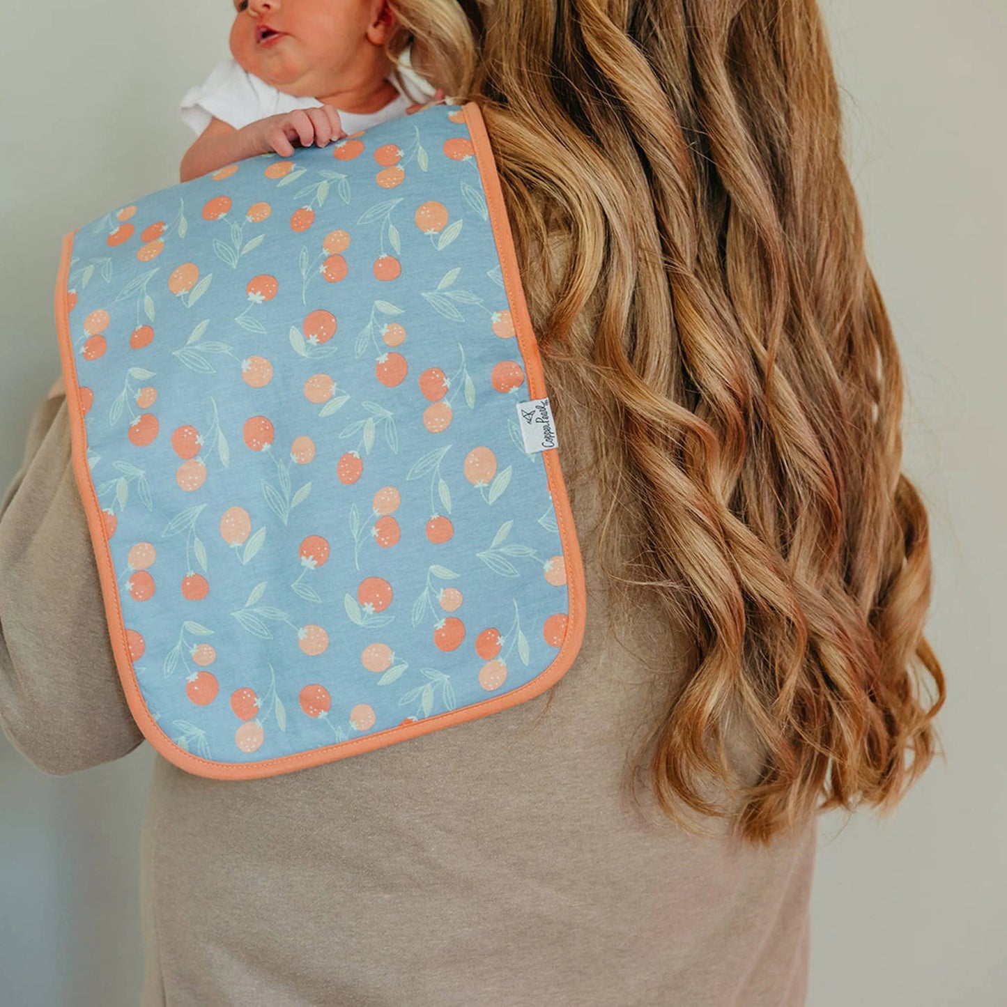 Clementine Burp Cloth Set