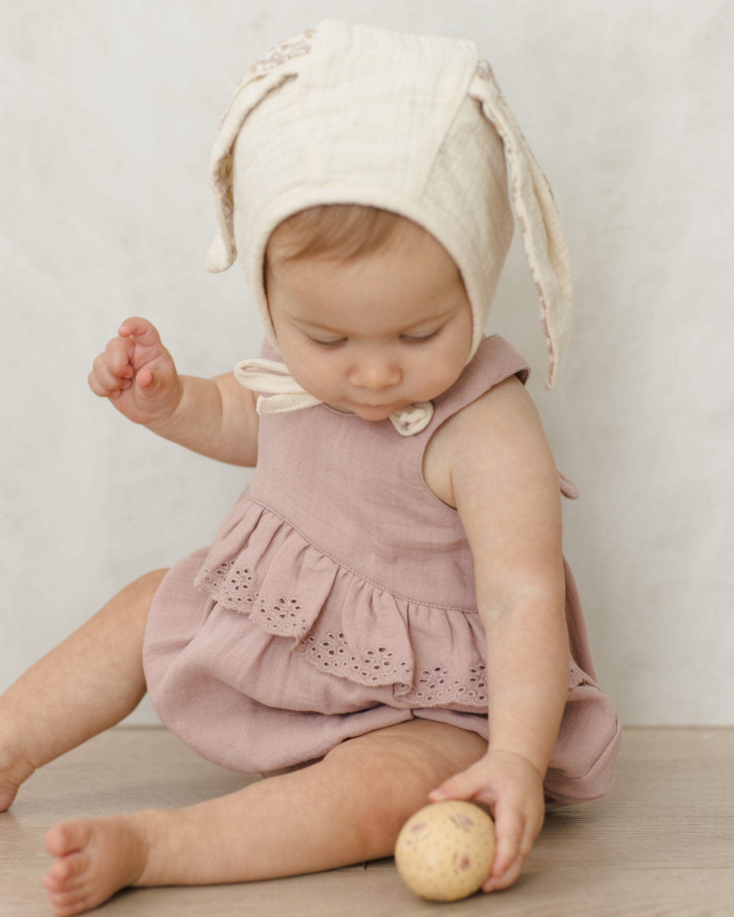 Mae Smocked Mauve Bloomer Set