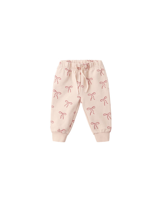 Relaxed Red Bows Fleece Sweatpants