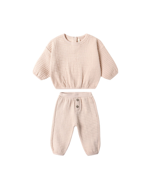 Antique Textured Sweat Set