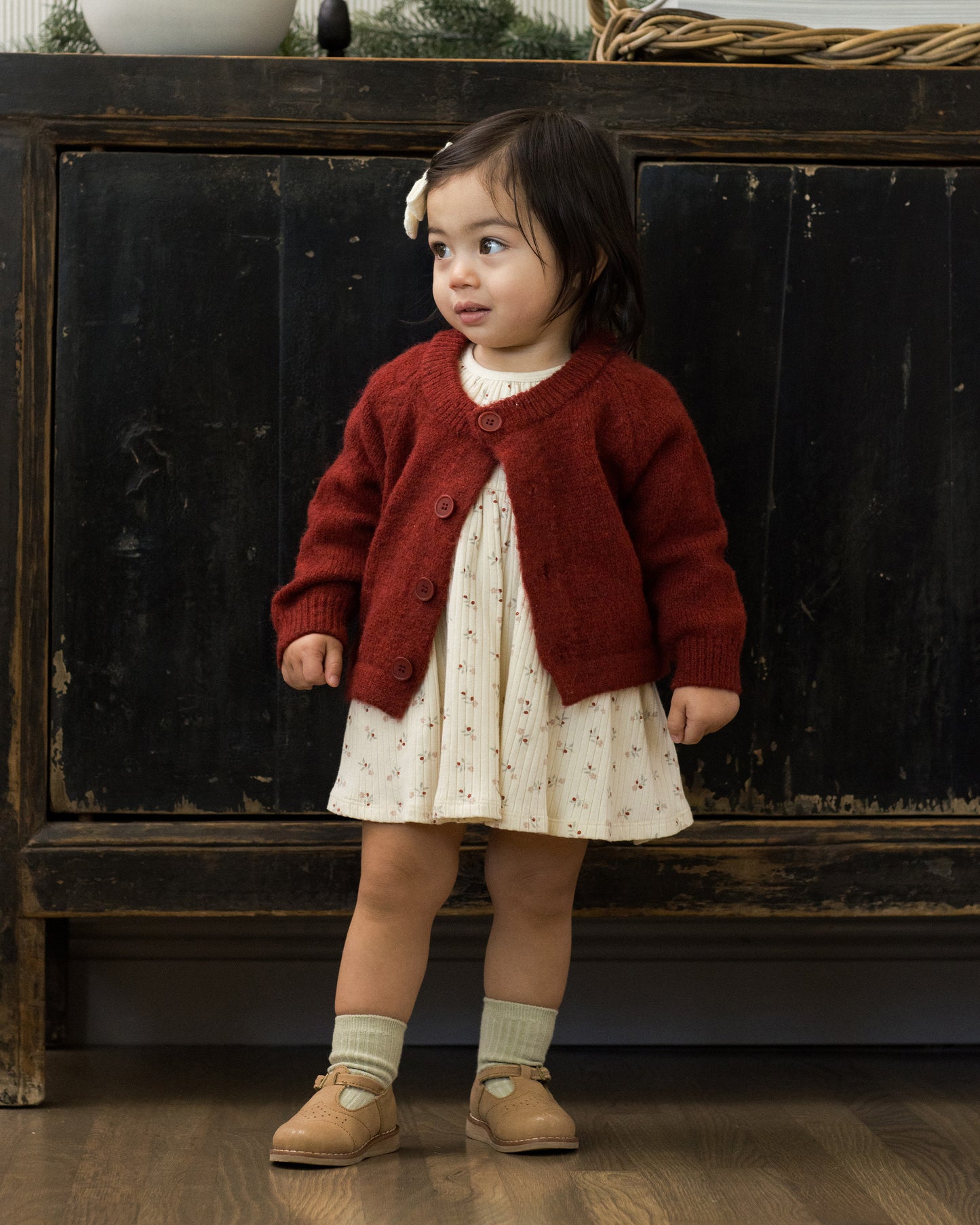 Fuzzy Ruby Cardigan