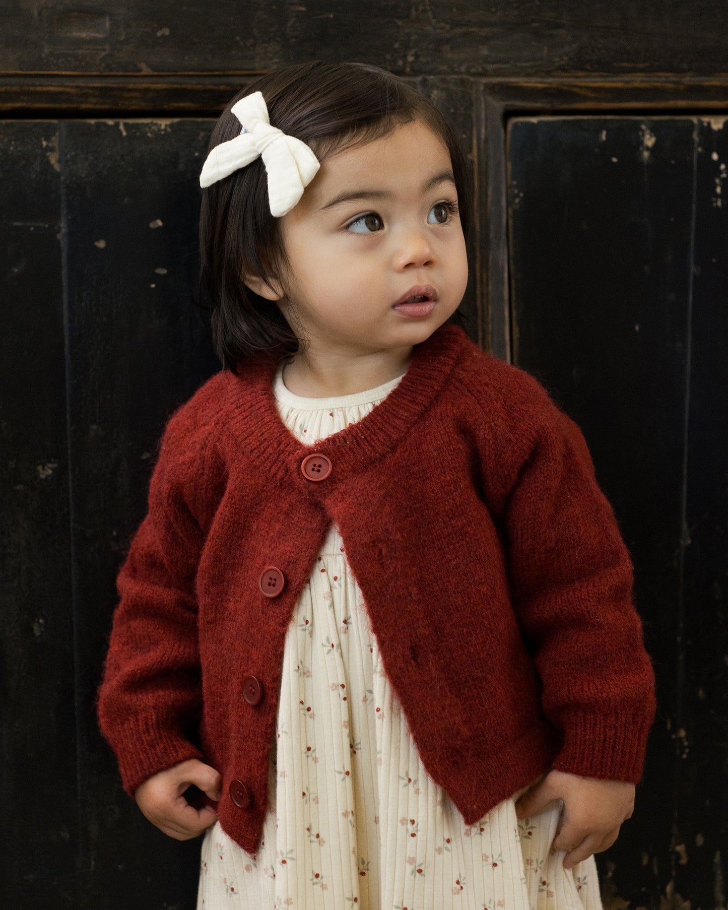 Fuzzy Ruby Cardigan