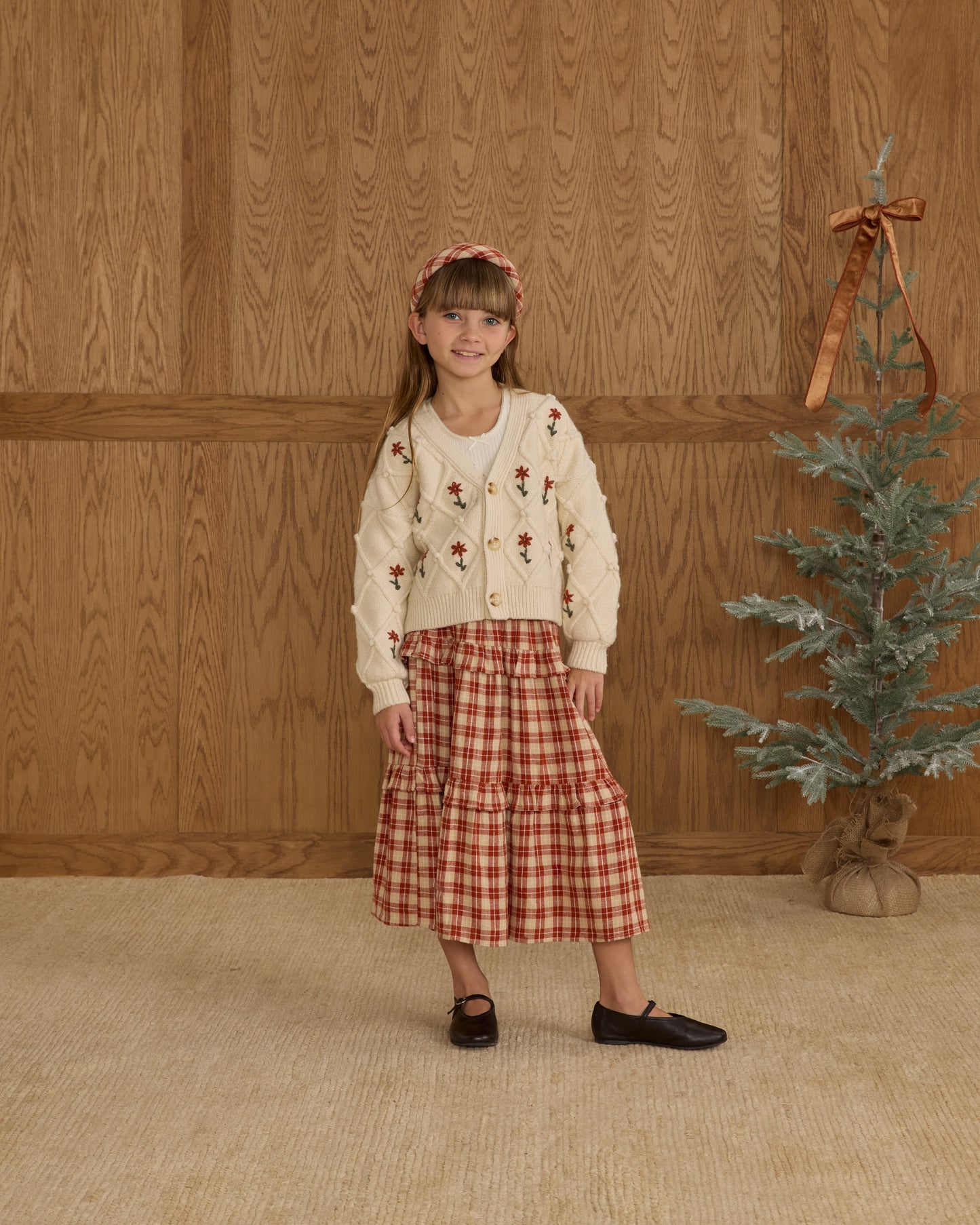 Winter Daisy Boxy Cardigan
