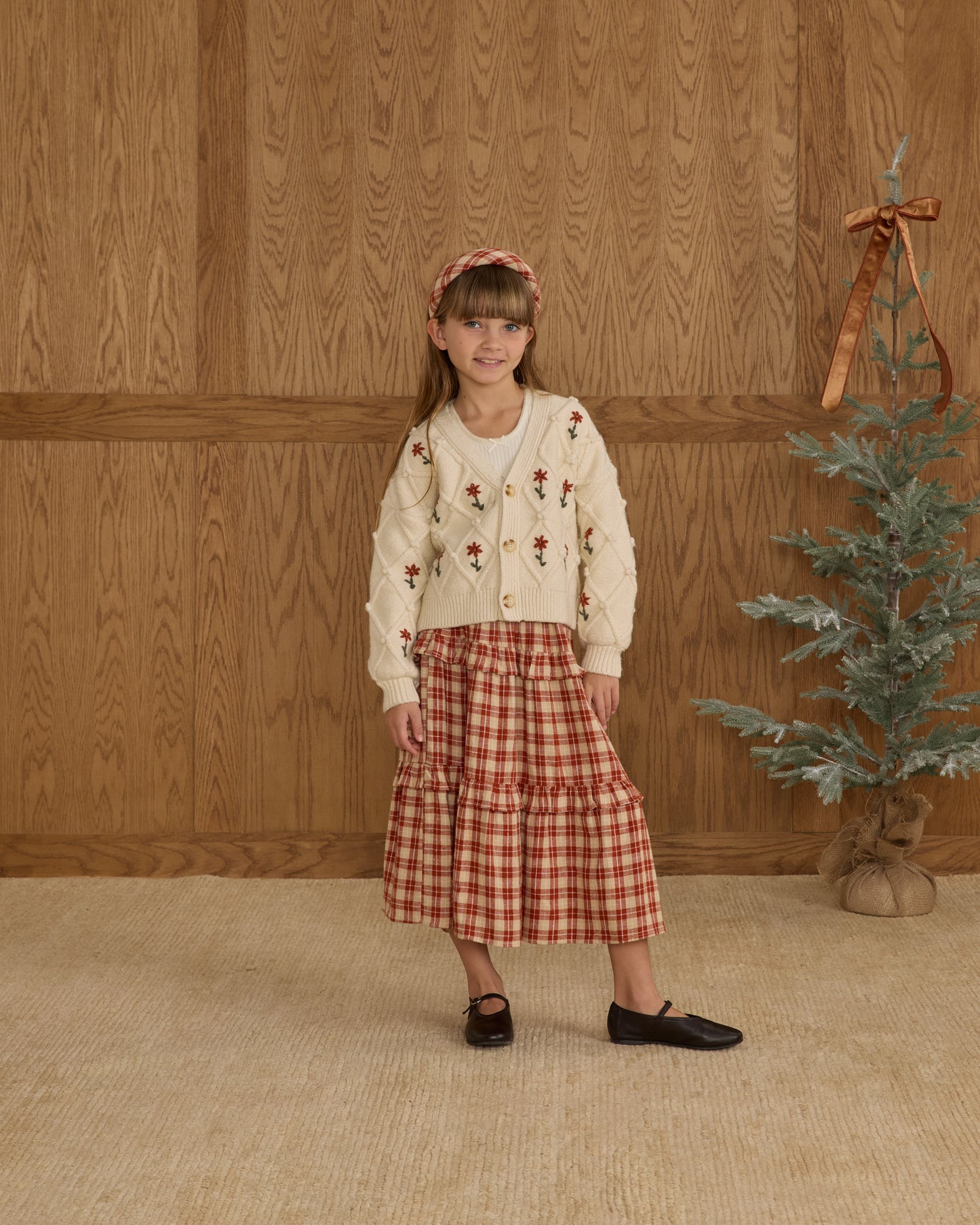 Winter Daisy Boxy Cardigan