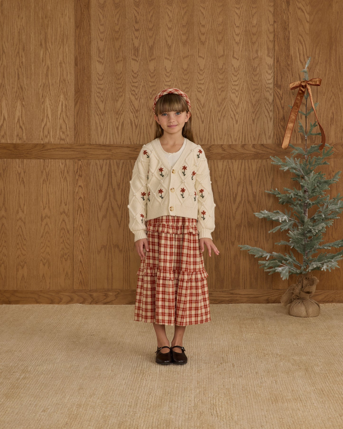 Winter Daisy Boxy Cardigan