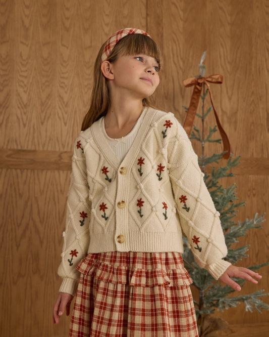 Padded Red Plaid Headband