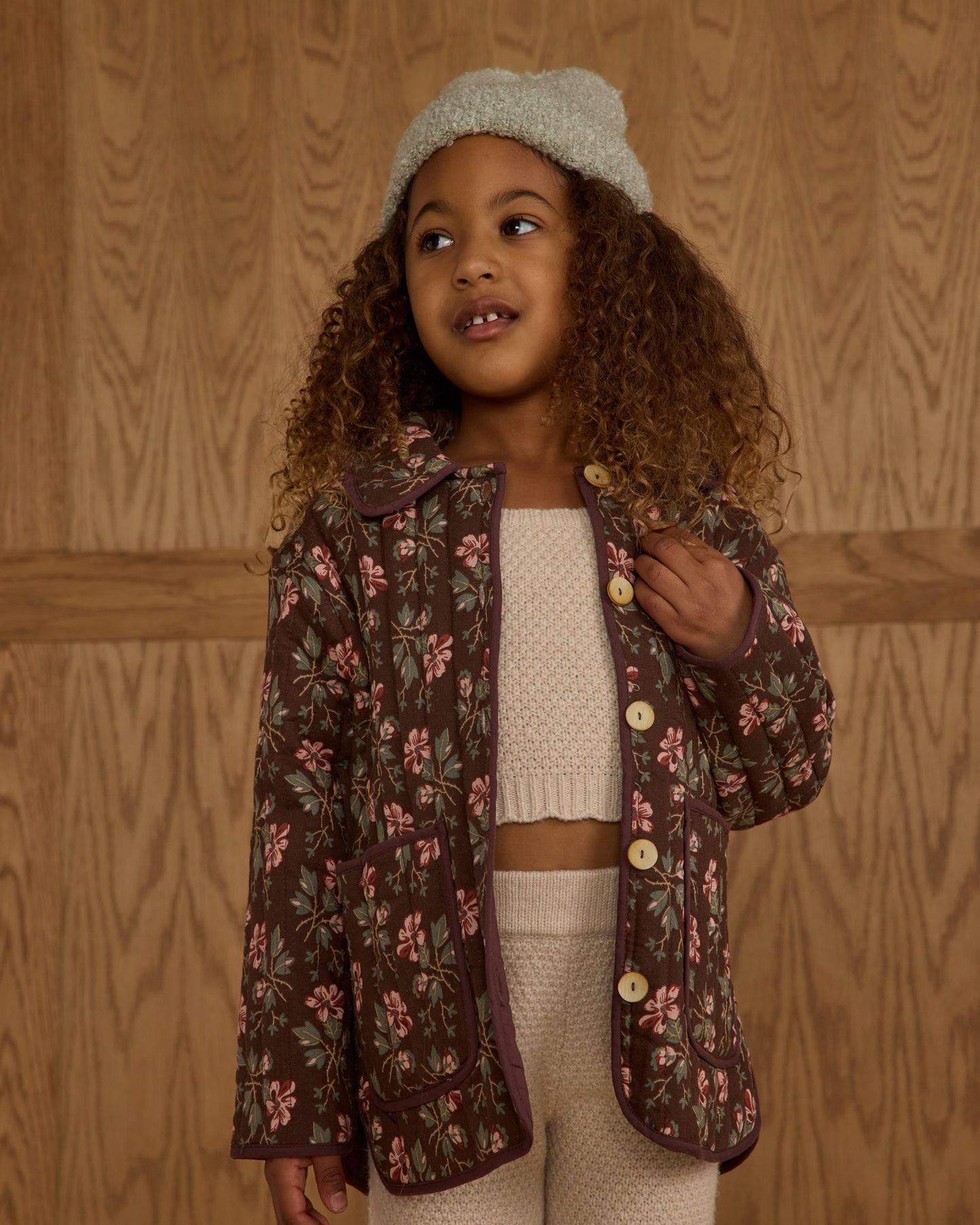 Winter Floral Clara Coat