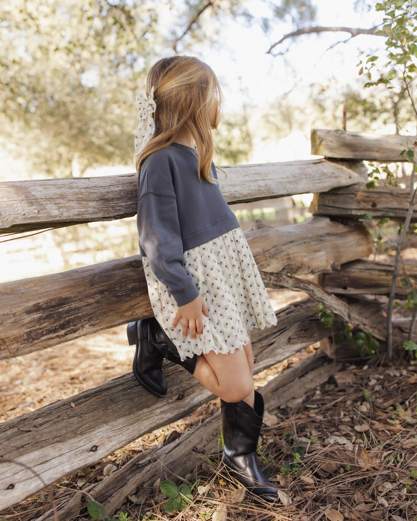 Vintage Fleur Sweatshirt Dress