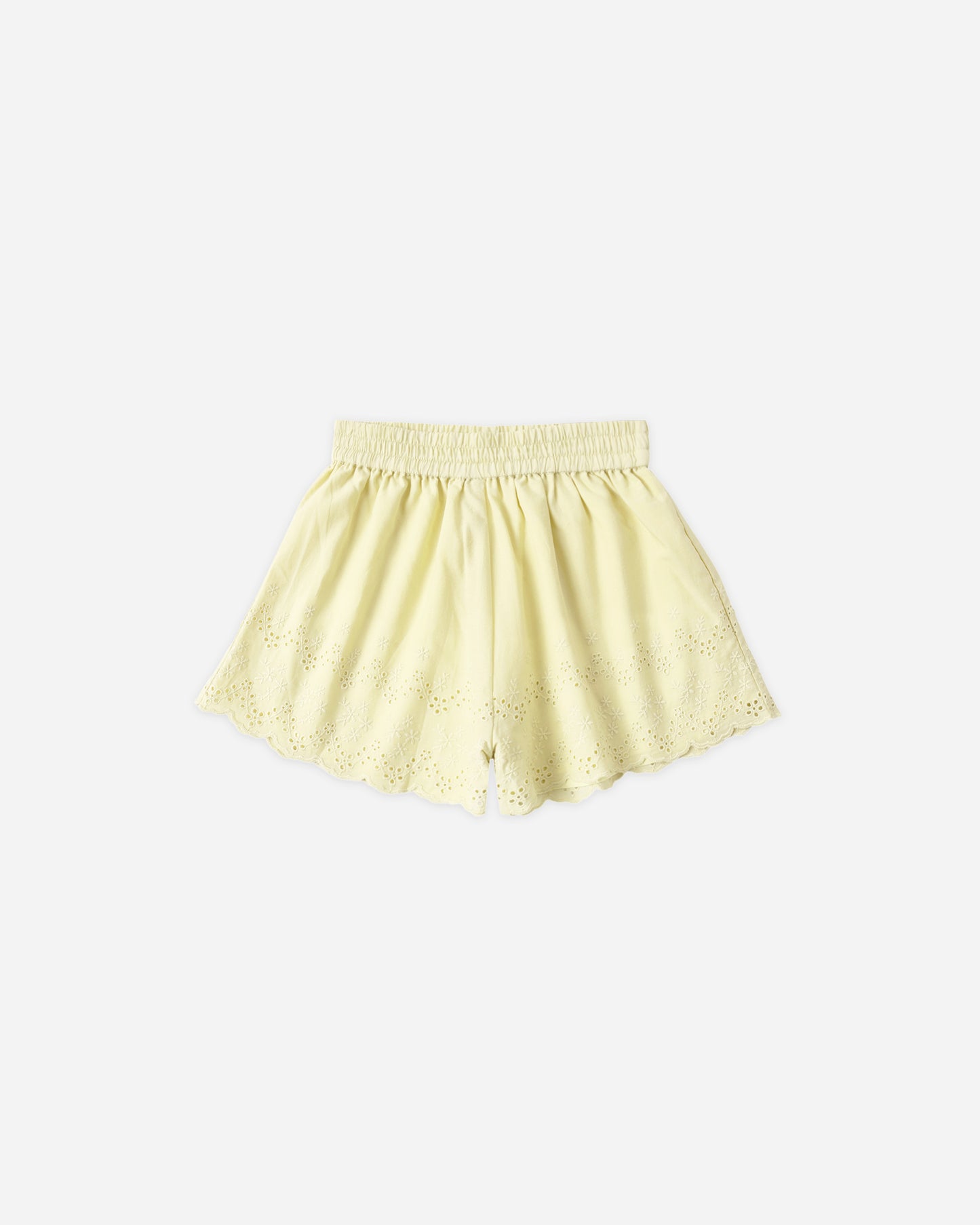 Smocked Citron Stripe Skirt