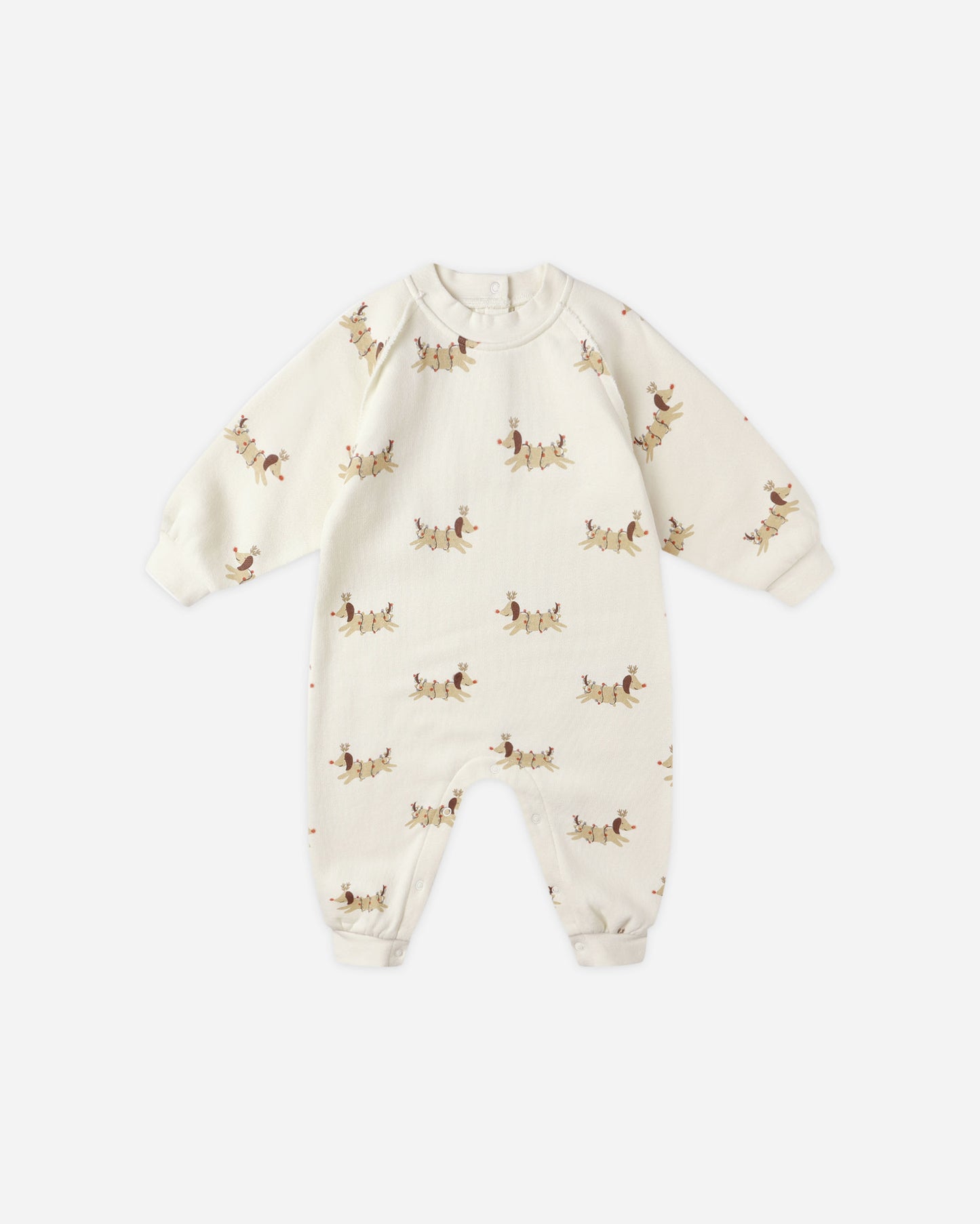 Christmas Dogs Raglan Jumpsuit