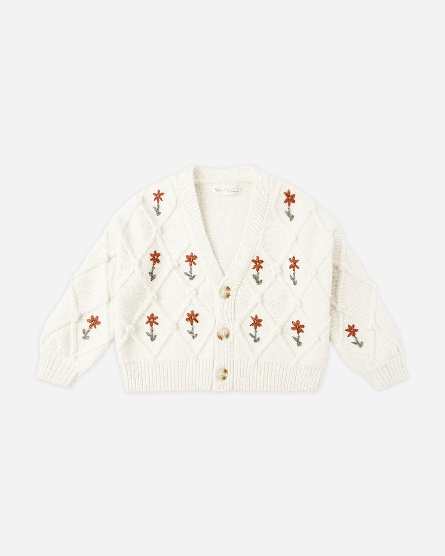Winter Daisy Boxy Cardigan