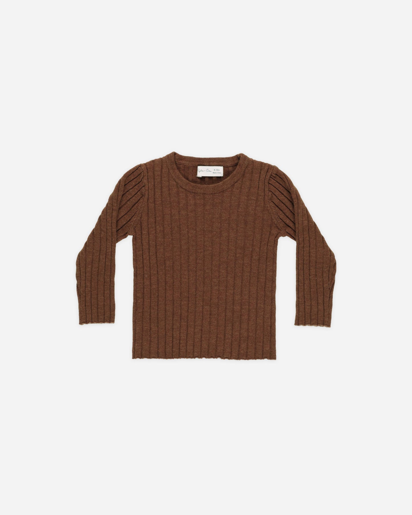 LS Brown Knit Top