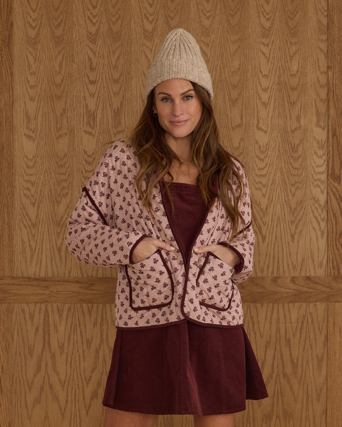 Woman's Blush Fleur Quilted Jacket