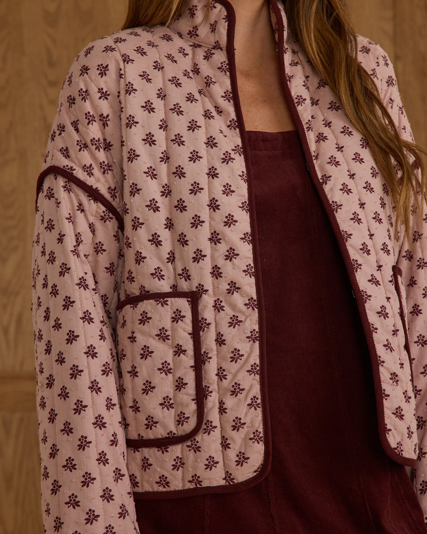 Woman's Blush Fleur Quilted Jacket