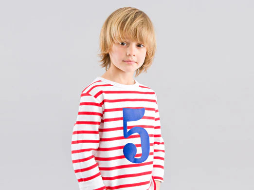 Red & White (Blue) Shirt