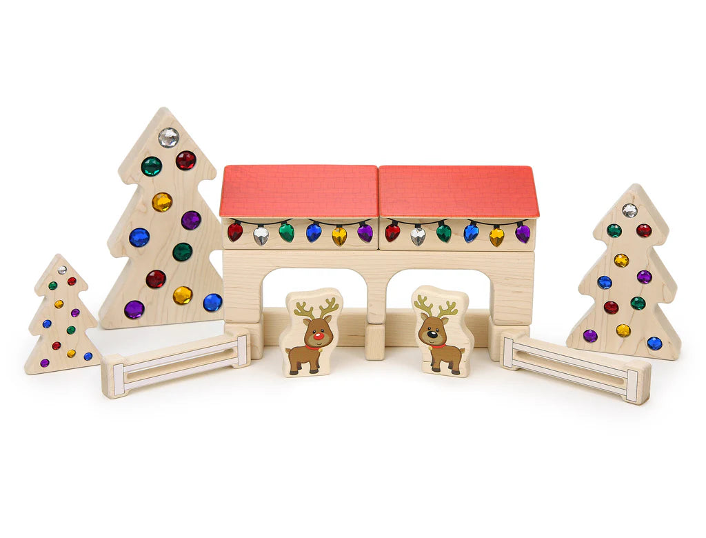 Reindeer Barn Block Set