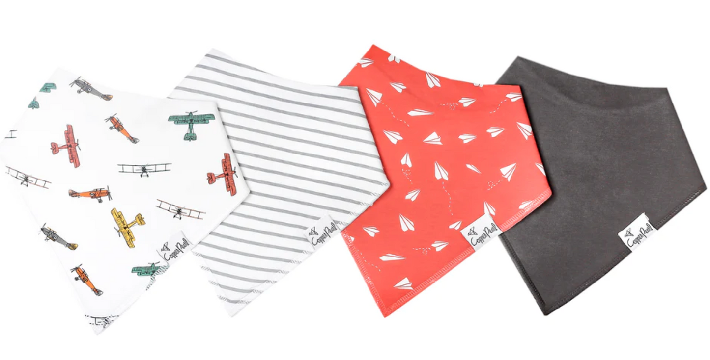 Ace Baby Bandana Bib (4 Pack)