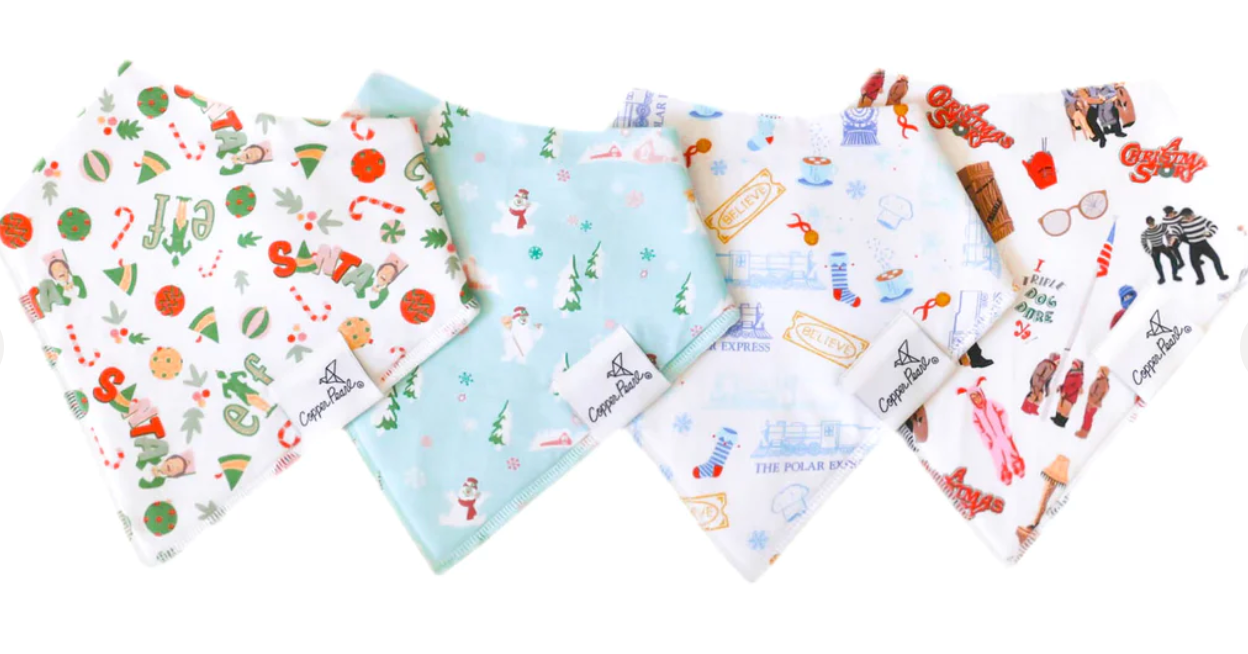 Christmas Classics Baby Bandana Bib (4 Pack)