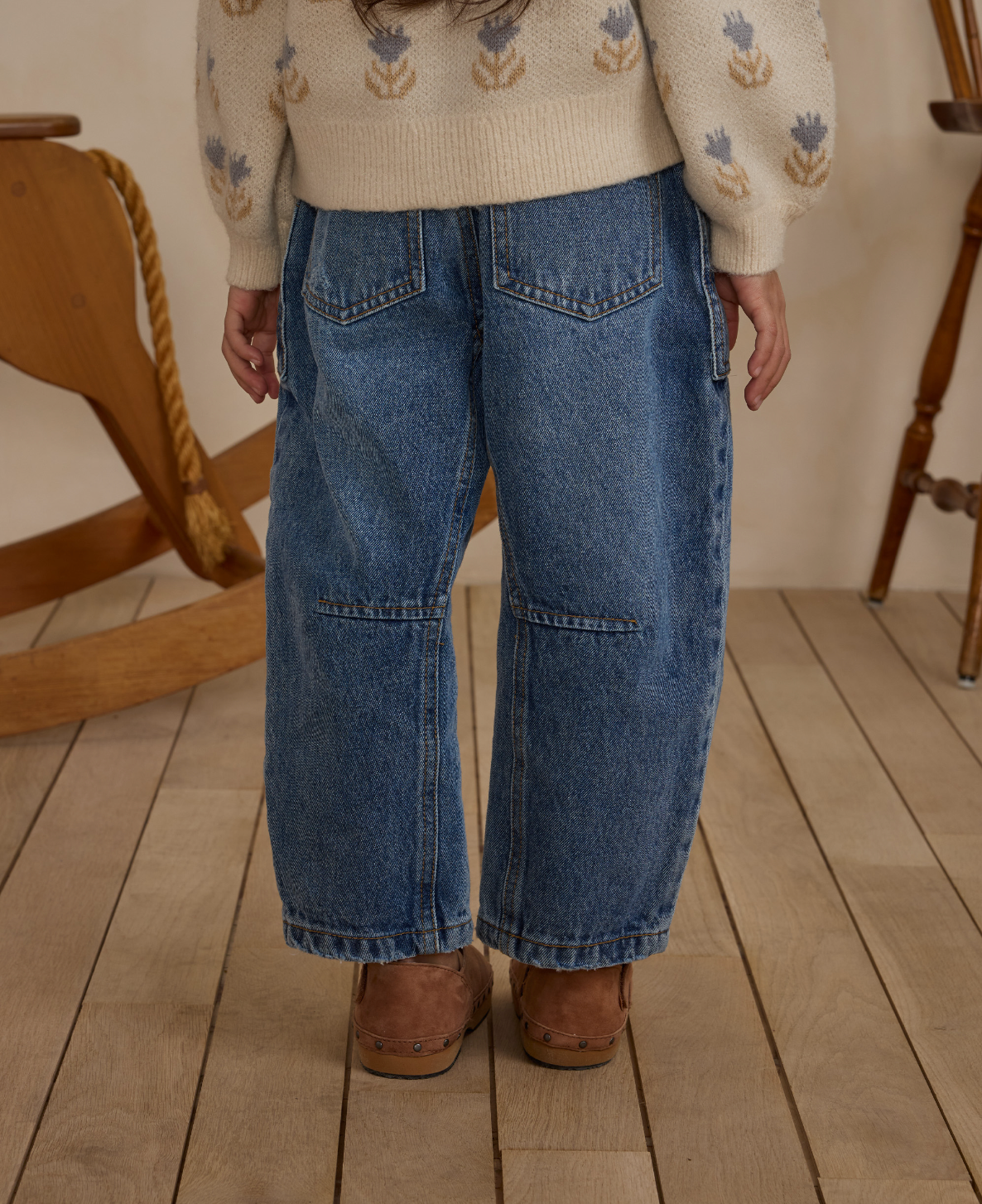 Indigo Barrel Pant