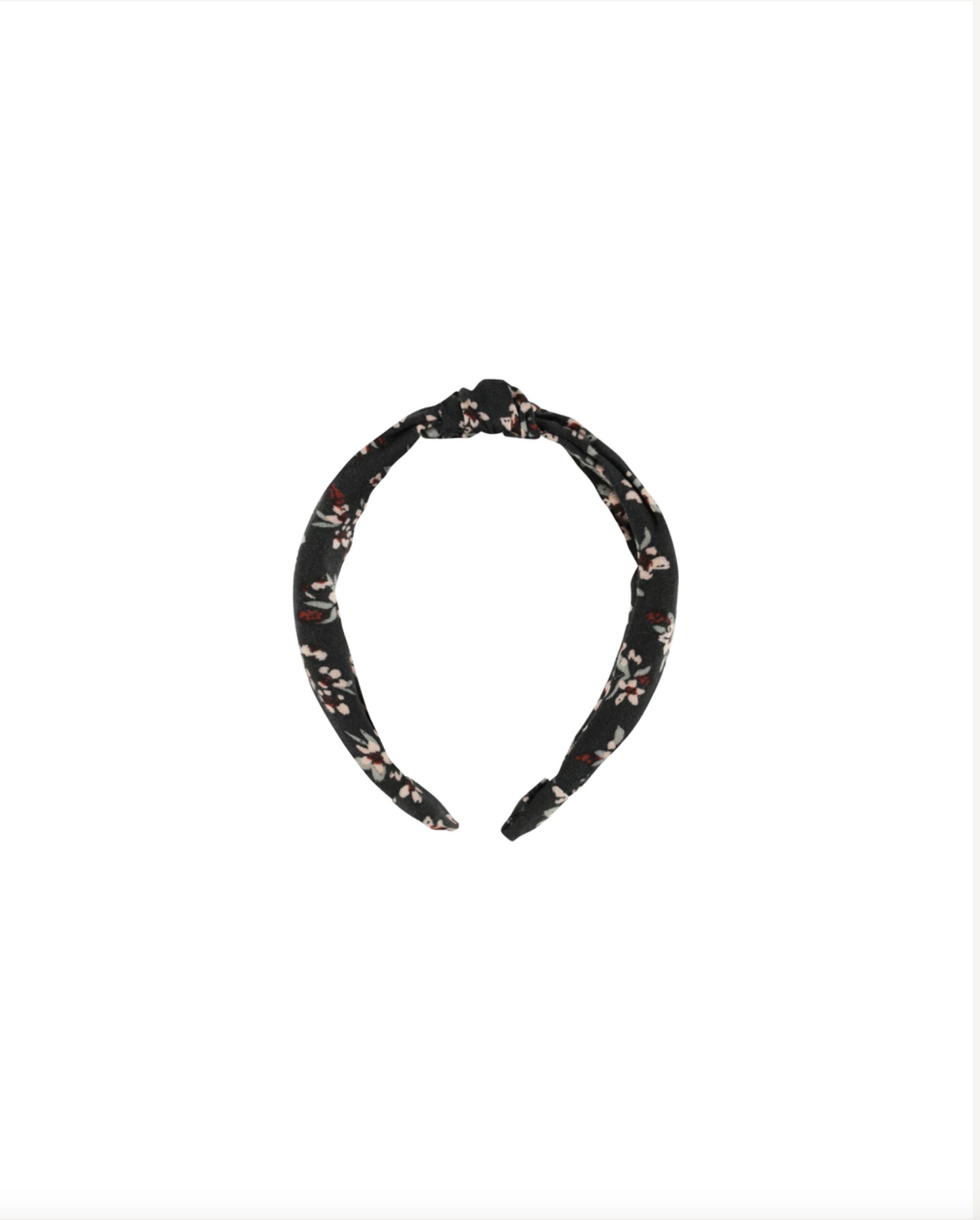 Dark Floral Knotted Headband