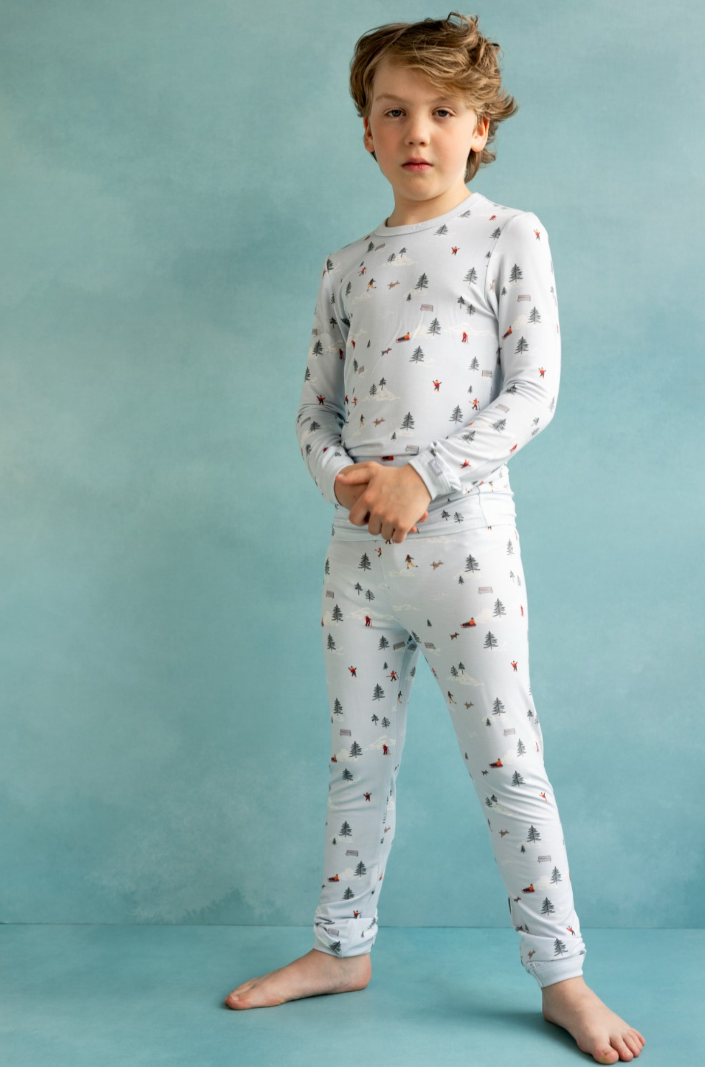 Winter on Blue Pajama